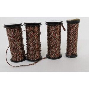 Kreinik Metallic Thread for Stitching Red Ember #235  - 1/16 Ribbon 3x10M 1x5M